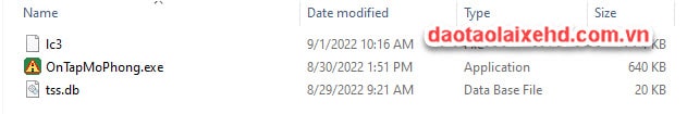 Bước 2: Bạn giải nén sẽ được 3 file